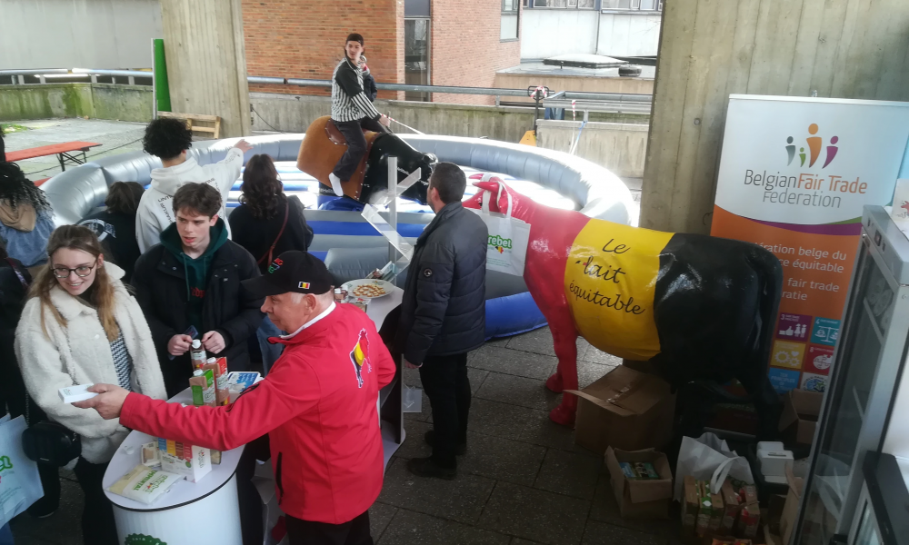 Bewustmakings- en degustatiestands op het UNamur Universiteitsfeest (23/03/2023)