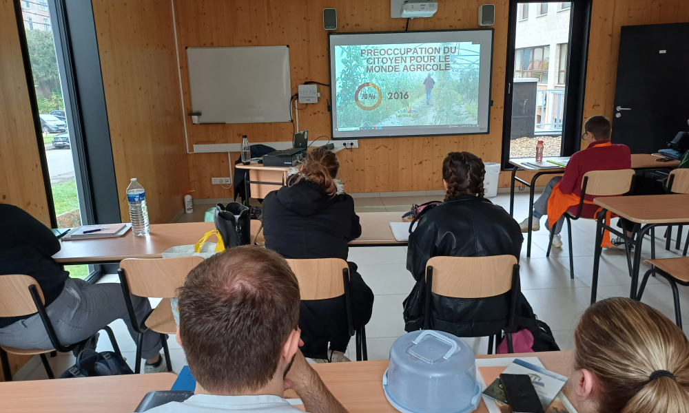 Mondelinge presentatie en uitzending van een reportage voor de bakkerijstudenten van de IFAPME Dinant