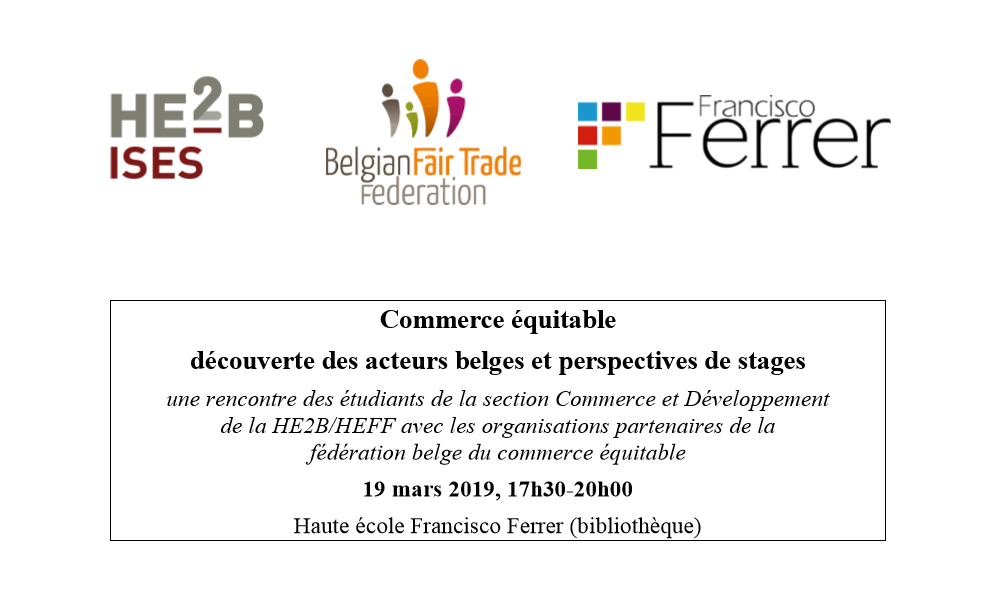 Commerce équitable : découverte des acteurs belges. 
