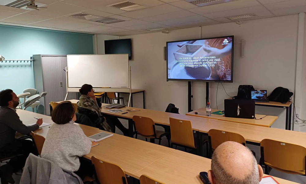 Mondelinge presentatie voor de kaasmakers van IFAPME in Villers-le-Bouillet (22/01/24).