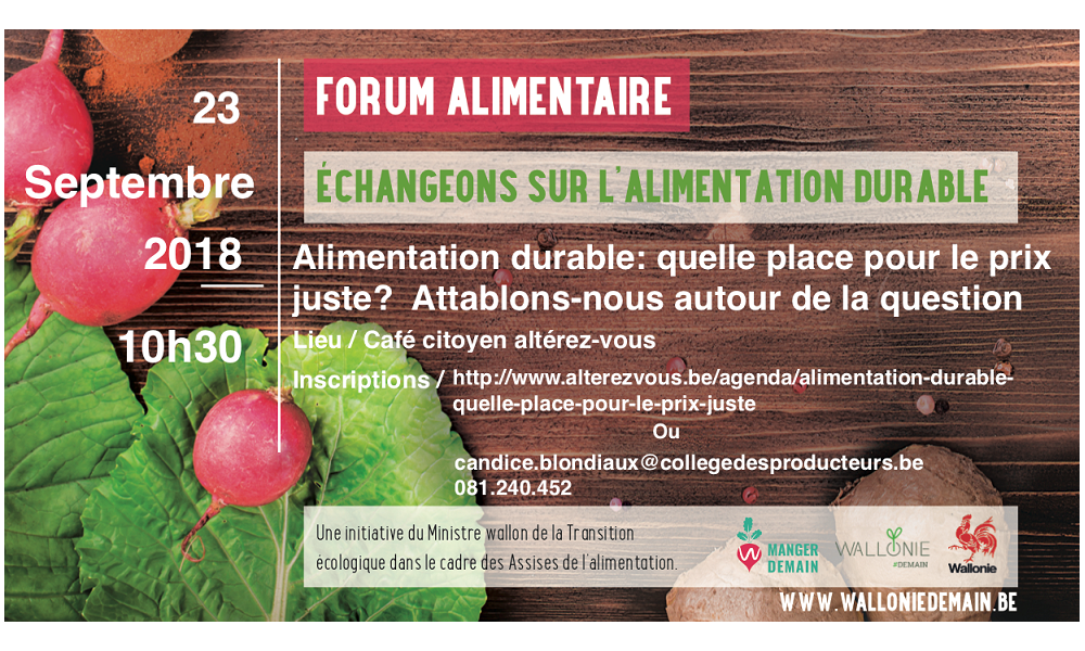 Alimentation durable : quelle place pour le prix juste ?