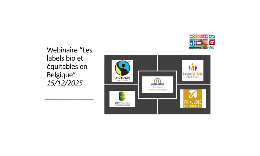 Het webinar over het thema “Biologische en eerlijke labels in België” is online !
