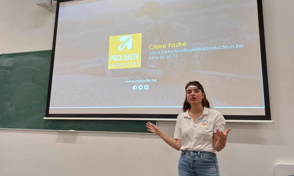 Lancement du projet Marketing en collaboration avec le Prix Juste Producteur à l'UCharleroi !