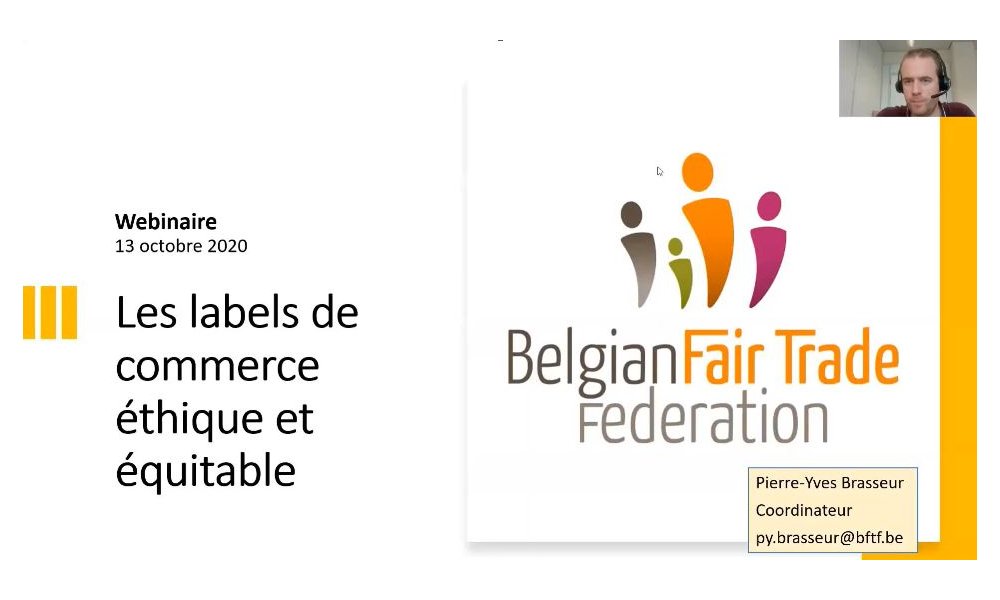 Webinaire sur les labels de commerce éthique et équitable (13/10/20)