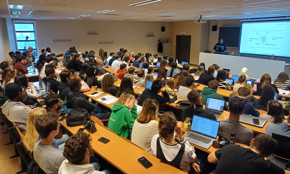Interventies van Millésime Chocolat en BFTF tijdens het seminar georganiseerd door de HEPL op Campus 2000 in Seraing (09/11/2023) 