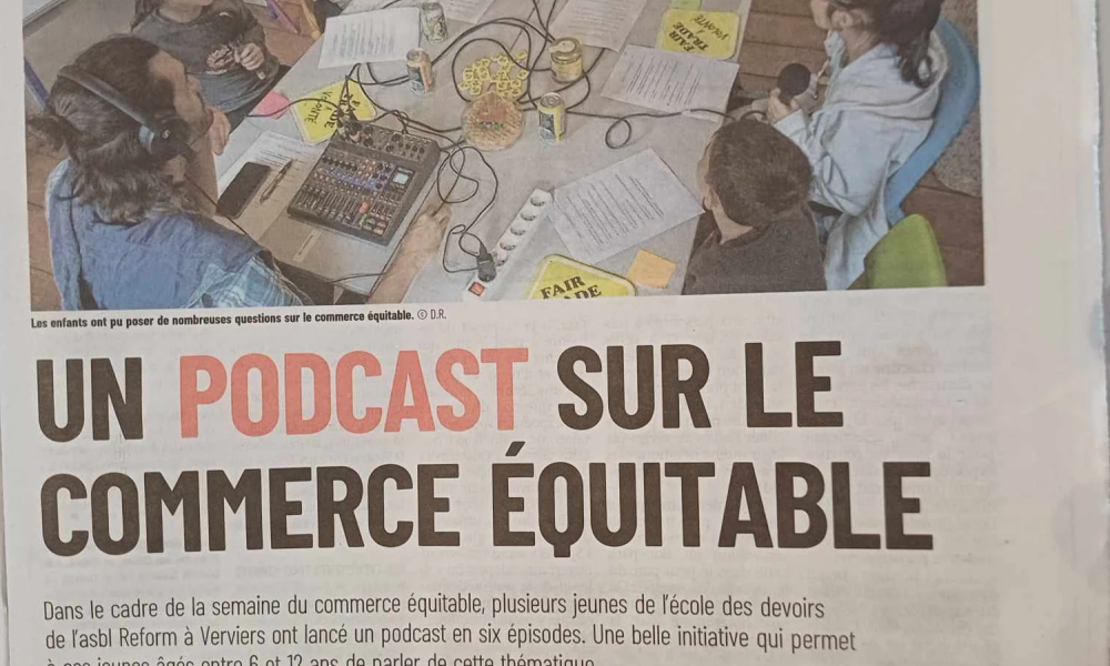 BFTF, Chorti en Faircoop geïnterviewd door jonge nieuwkomers voor podcasts van Reform WZW